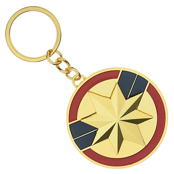 Marvel Superhero Captain Marvel Design Logo Alloy Key Chains Keychain Keyring